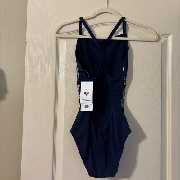 NWT ARENA Women's Standard Performance Marbled Sports Swimsuit SZ 30 - Picture 8 of 9